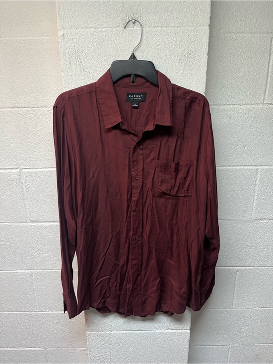 PacSun Other - PacSun Men's Deep Burgundy Button-Down Shirt